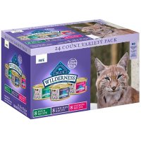 Blue Buffalo Wilderness Pate Canned Wet Cat Food, Variety Pack (3 oz., 24 ct.)