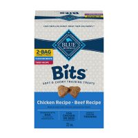 Blue Buffalo Blue Bits Soft-Moist Training Treats, Tasty Chicken Recipe & Tender Beef Recipe (11 oz., 2 ct.)