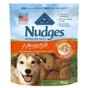 Blue Buffalo, Nudges Homestyle Chicken Pot Pie Dog Treats, 40 oz.