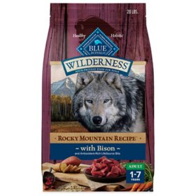 Blue Buffalo Wilderness Adult Dry Dog Food, Rocky Mountain Bison Recipe (28 lbs.) 