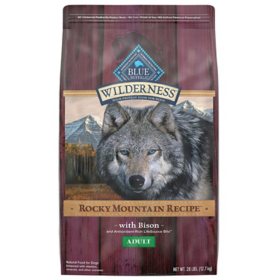 Blue Buffalo Wilderness Adult Dry Dog Food, Rocky Mountain Bison Recipe (28 lbs.) 