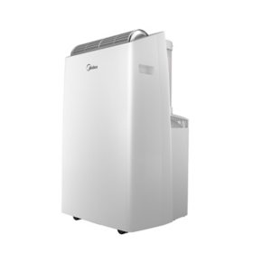 Midea Duo 12, 000 DOE, 14, 000 BTU ASHRAE Smart Inverter Portable Air Conditioner with Heat, For Spaces up to 550 Sq. Ft.