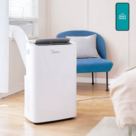 Midea 8, 000 DOE, 12, 000 BTU ASHRAE SmartCool Portable Air Conditioner, For spaces up to 350 Sq. Ft