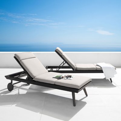 Maritz 2-Piece Sunbrella Outdoor Lounger & Cushion