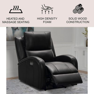 Recliners with heat and massage on sale hot sale