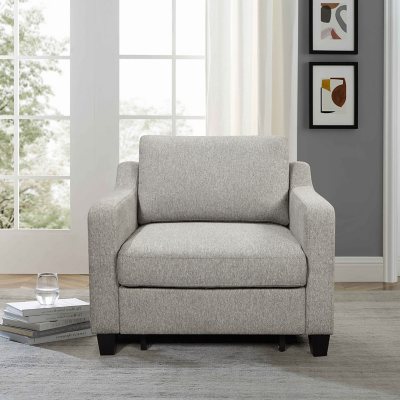 Marlah Stain Resistant Fabric Sleeper Chair Gray - Abbyson Living : Target