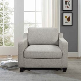 Marley Stain-Resistant Fabric Chair With Pullout Bed