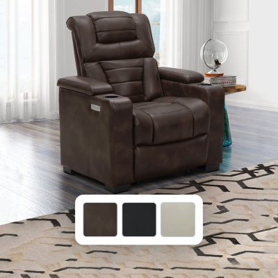 Lexington Power Motion Theater Recliner, Dark Brown