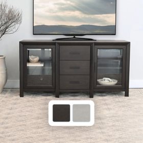 Claire Multi-Use Media TV Console, Assorted Colors