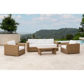details by Becki Owens, Mariposa Outdoor 4-Piece Patio Seating Set with Sunbrella Fabric