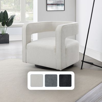 Drew curved swivel chair hot sale