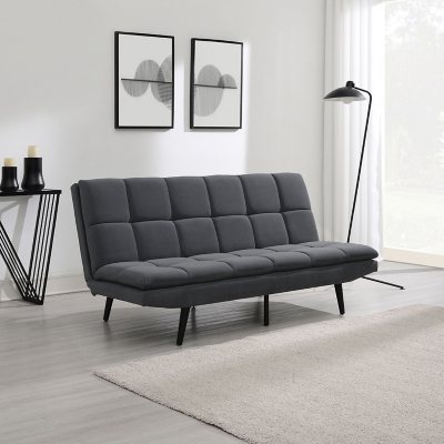 Jaden 70 Fabric Convertible Sofa Dark Blue