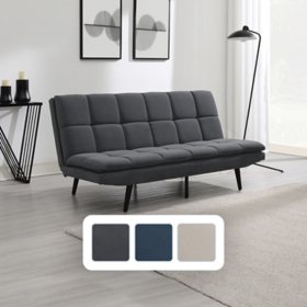 Eden Fabric Convertible Futon Sofa, Assorted Colors	