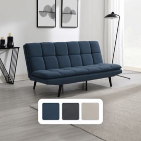 Eden Fabric Convertible Futon Sofa, Assorted Colors	