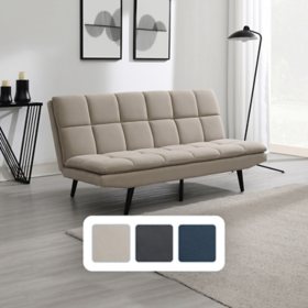 Eden Fabric Convertible Futon Sofa, Assorted Colors	