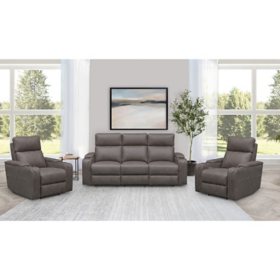 Vince Fabric Power Reclining Sofa and Chair, Assorted Sets
