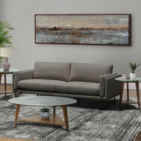 Landon Fabric Sofa, Charcoal