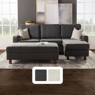 Hamilton reversible sectional with deals sofa bed sams club