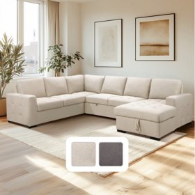 Hamilton reversible sectional with deals sofa bed sams