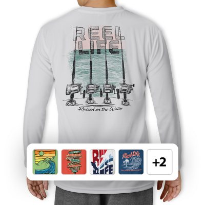 Reel Life Mens Long Sleeve UV Tee - Sam's Club