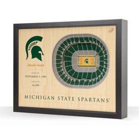 YouTheFan Michigan State Spartans 25-Layer Basketball Stadium View 3D Wall Art