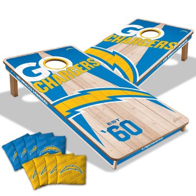 YouTheFan NFL 2' x 4' Cornhole Game - Los Angeles Chargers:- Los Angeles Chargers