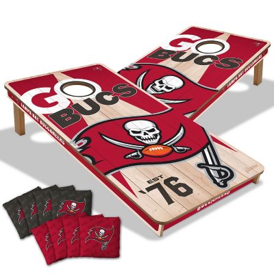 YouTheFan NFL 2' x 4' Cornhole Game - Tampa Bay Buccaneers:- Tampa Bay Buccaneers