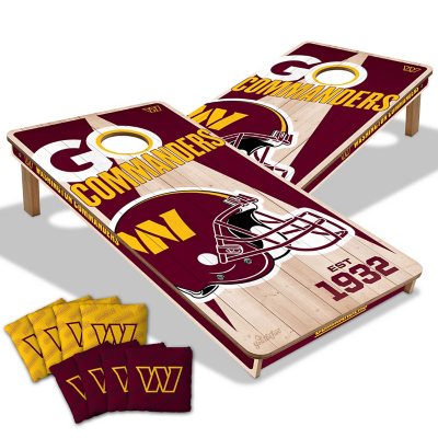 YouTheFan NFL 2' x 4' Cornhole Game - Washington Commanders:- Washington Commanders