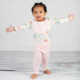 Burt's Bees Baby 4-Piece Layette Playwear Set