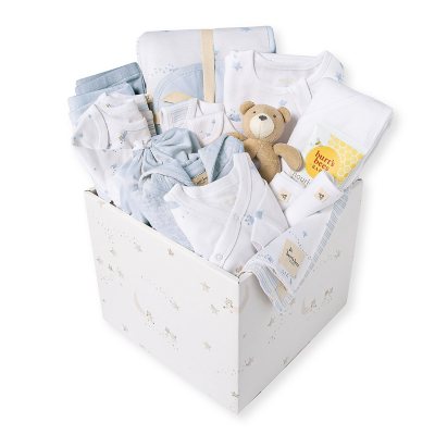 Burt'S Bees Baby 25 Pc Gift Basket Blue 3M:- Blue, 3M