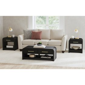 Society Den Woodridge End Table with USB