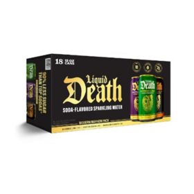 Liquid Death Soda Flavored Sparkling Water Variety Pack, 12 fl. oz., 18 pk.