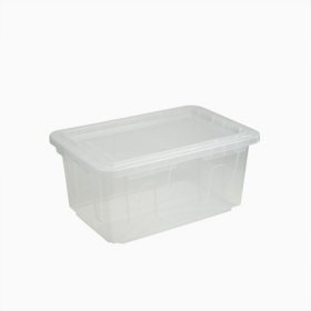 Member's Mark 60-Quart Clear Storage Tote, Clear Base/Clear Lid 2 Pack
