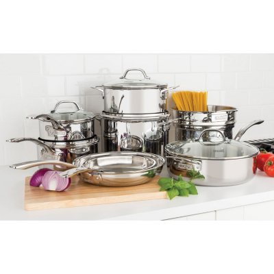17pc STAINLESS STEEL COOKWARE SET, 3 PLY – Viking Cooking School