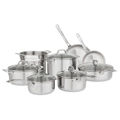 Member's Mark Tri-Ply Clad Stainless-Steel 12-Piece Cookware Set - Sam's  Club