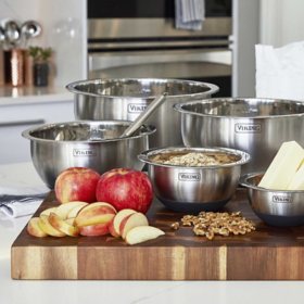 Viking 10-Piece Stainless Steel Mixing, Prep and Serving Bowl Set