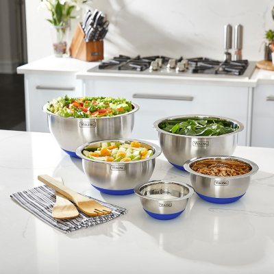 Viking 10-Piece Stainless Steel Mixing, Prep and Serving Bowl Set - Sam's  Club