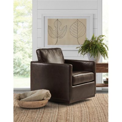 Cole & Rye Modern Farmhouse Swivel Accent Chair, Assorted Colors - Sam ...