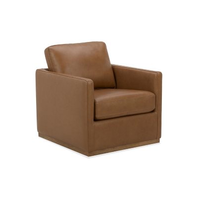 Cole Rye Modern Farmhouse Swivel Accent Chair Gray Gray
