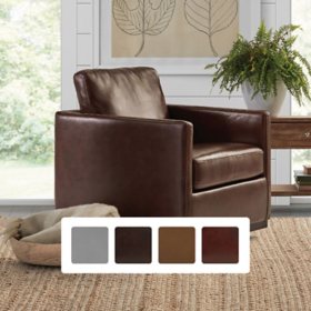 Sam's club on sale leather couch