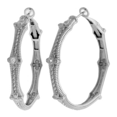 Judith ripka store hoop earrings