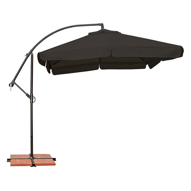 Capri 8' x 8' Side Post Umbrella - Black