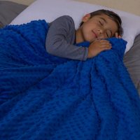 Kids' Weighted Blanket With Removable Cover 5-10 lbs. (Assorted Colors)