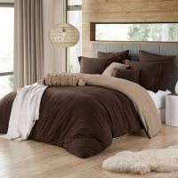 Swift Home Modern Prewashed Crinkle Reversible Duvet Cover Set (Assorted Sizes and Colors)