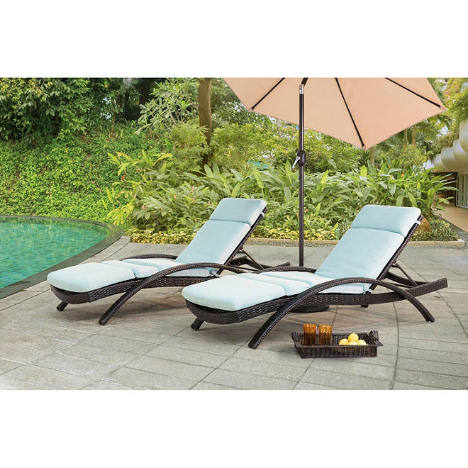 Sunjoy Columbia Lounger Canvas spa, 2 Pack 