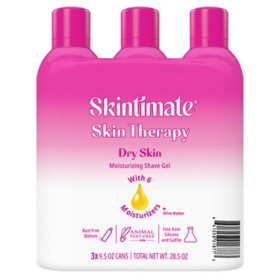 Skintimate Skin Therapy Dry Skin Shave Gel. 9.5 oz., 3 pk.