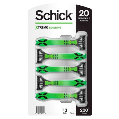 Schick Xtreme3 Disposable Razors for Men (20 ct.) – Sam's Club ...