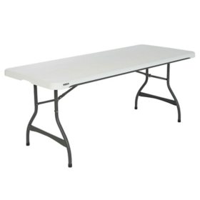 Lifetime 6' Commercial Grade Stacking Folding Table, Assorted Colors