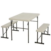 Lifetime Folding Picnic Table With Benches