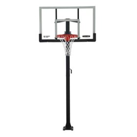 Lifetime Adjustable In-Ground Basketball Hoop 54" Tempered Glass, 90568